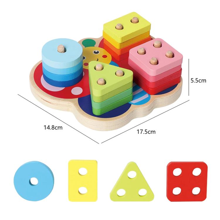 Children Wooden Magnetic Fishing Game Early Education Shape Matching Toys, Type:Butterfly