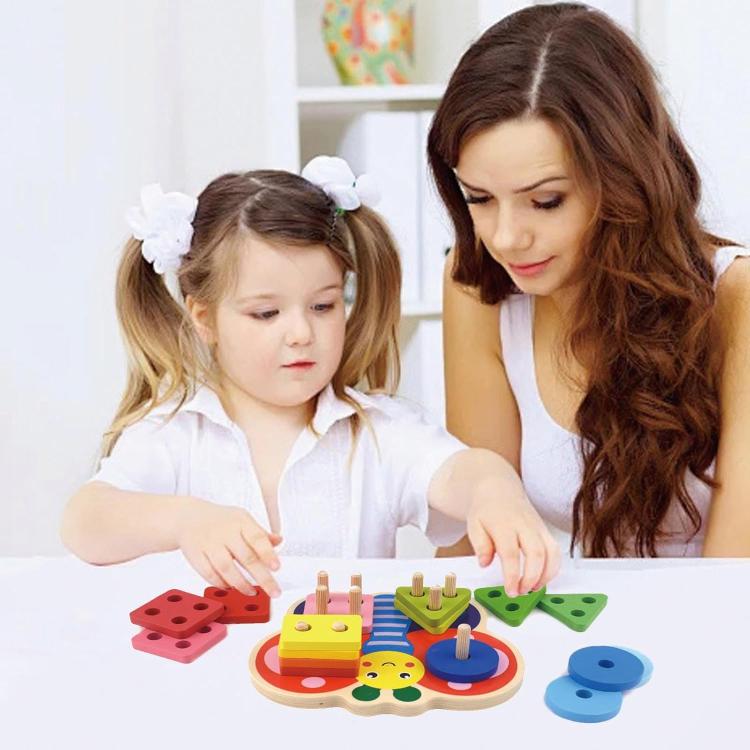 Children Wooden Magnetic Fishing Game Early Education Shape Matching Toys, Type:Butterfly