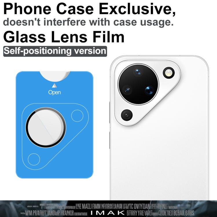 For Huawei Pura 90 5G IMAK Glass Rear Camera Lens Film Phone Case Exclusive, Self-positioning Version
