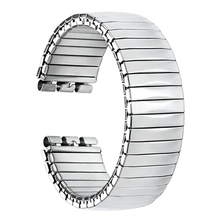 For Swatch 17mm xDfind Trapezoid Stainless Steel Spring Elasticity Watch Band