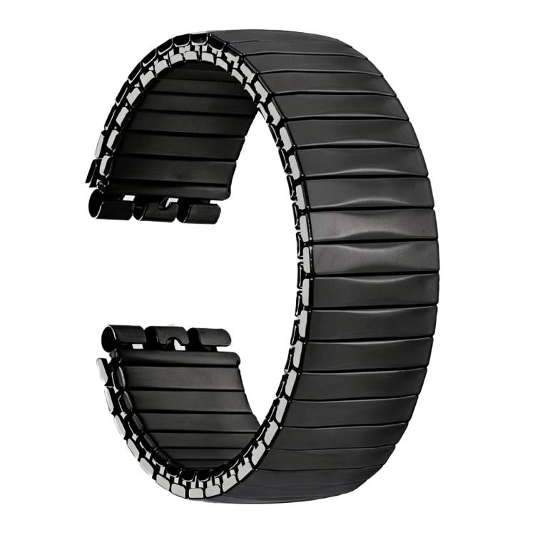 For Swatch 17mm xDfind Trapezoid Stainless Steel Spring Elasticity Watch Band