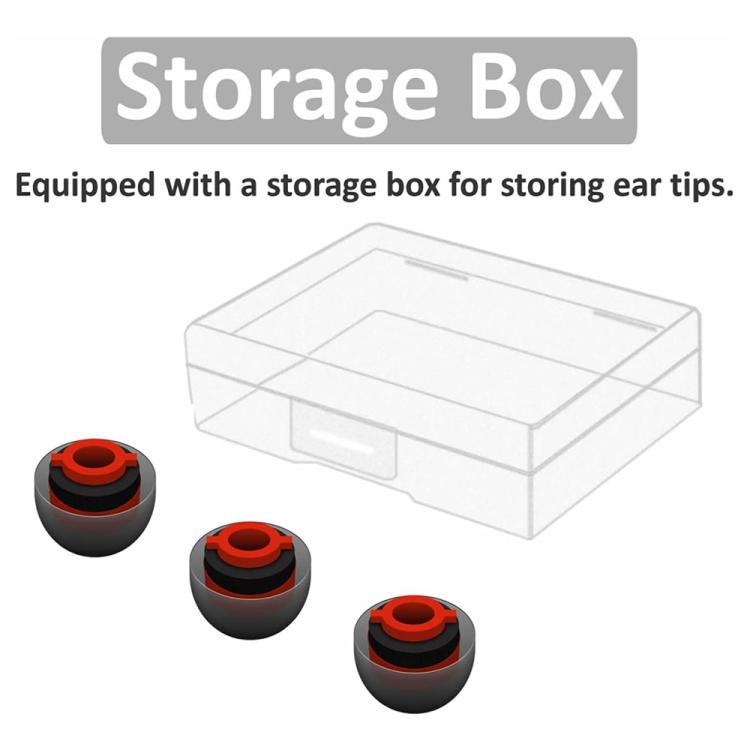 For Plantronics Voyager 5200 5220 5210 / Legend Series XDcase 4pcs  / Set Replacement Silicone Ear Tips Kit, S/M/M/L Size - Black Red