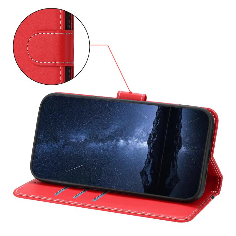 For Galaxy M54 Color Block Card Slots Vegan Leather Phone Case