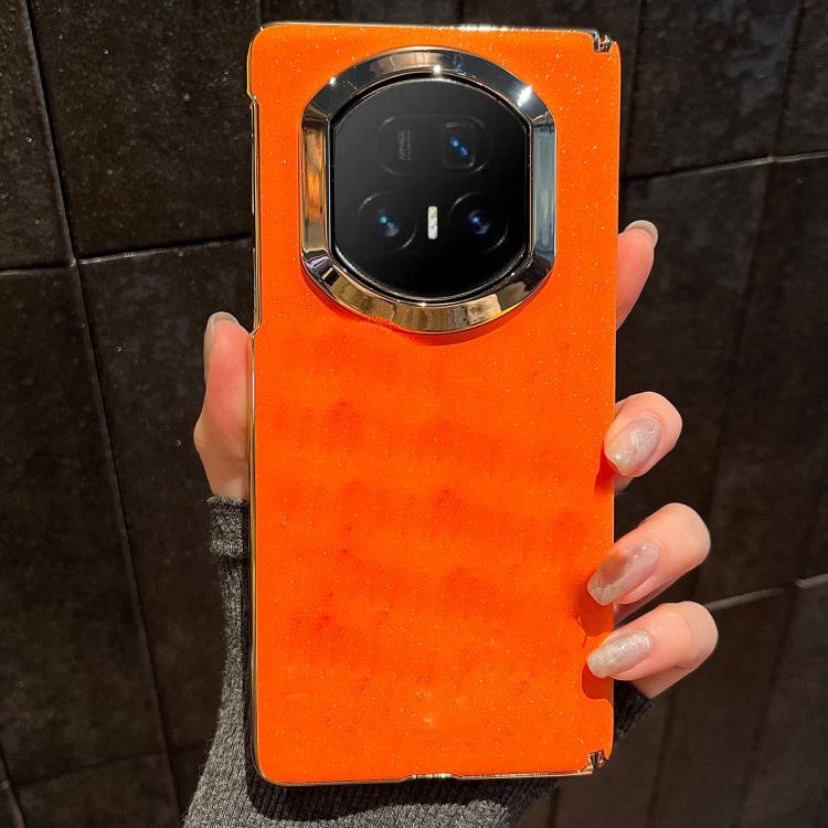 For Honor Magic V5 Starry Sparkle Orange Shockproof Phone Case