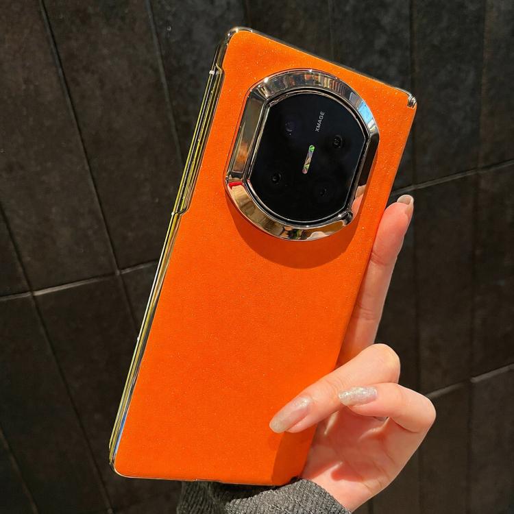 For Honor Magic V5 Integrated Starry Sparkle Orange Shockproof Phone Case
