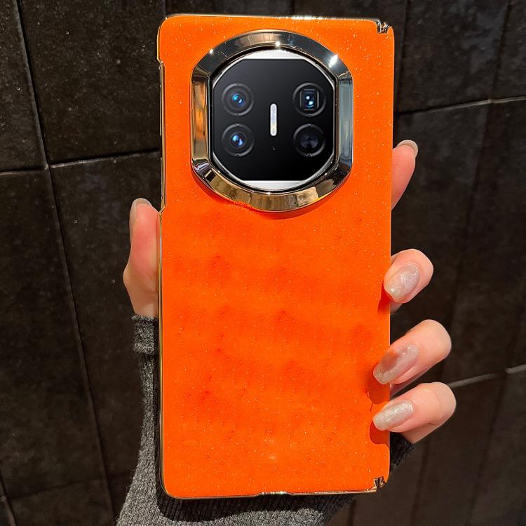 For Huawei Mate X5 Starry Sparkle Orange Shockproof Phone Case