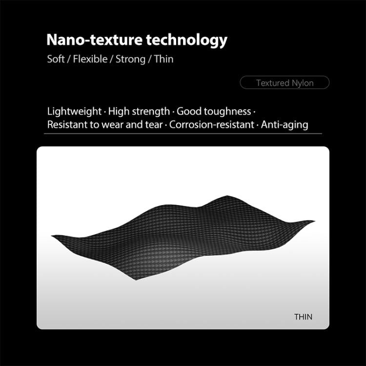 For Honor Magic V6 600D Fine Texture Series Carbon Fiber Dual-Center Magnetic Phone Case - Black