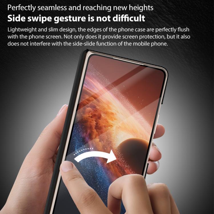 For Honor Magic V6 Mars Series Nanofiber Center Dual Axis Magnetic Phone Case