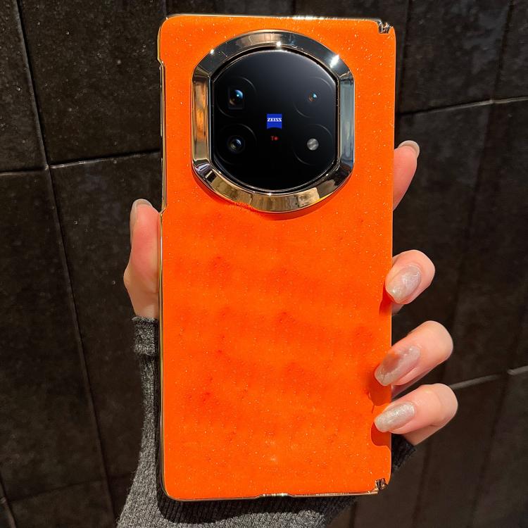 For vivo X Fold5 Starry Sparkle Orange Shockproof Phone Case