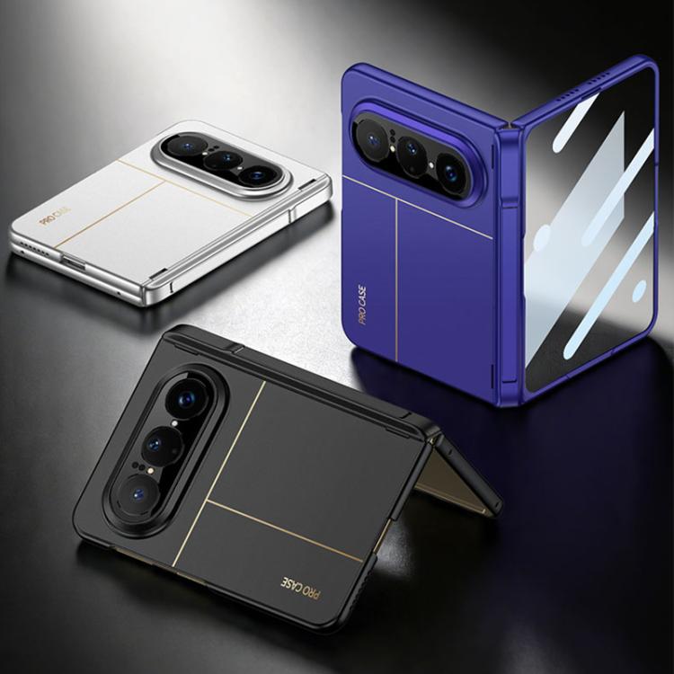 For Huawei Pura X Max GKK Integrated Folding Hinged Full Coverage Magnetic Phone Case with Side Cover Holder