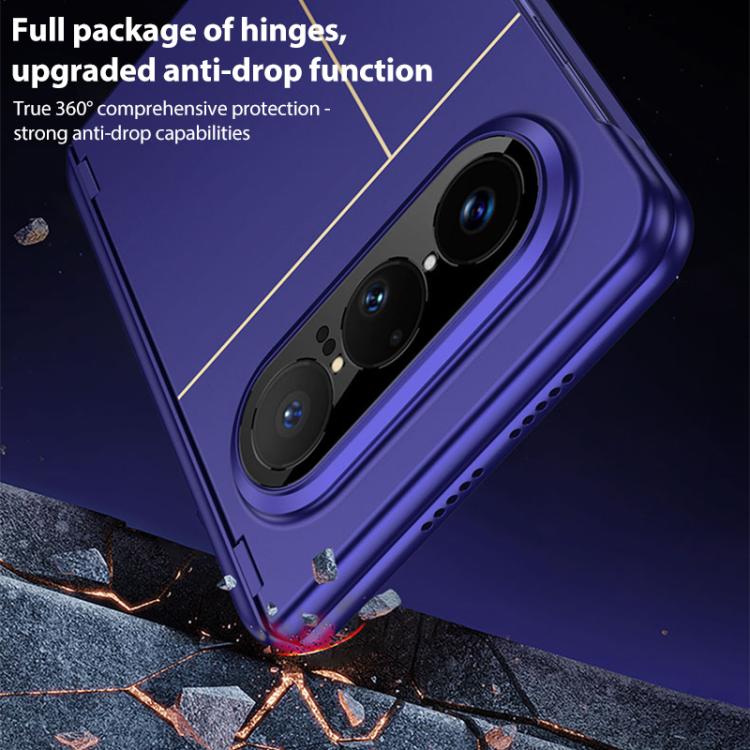 For Huawei Pura X Max GKK Integrated Folding Hinged Full Coverage Magnetic Phone Case with Side Cover Holder
