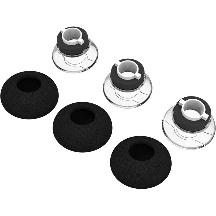 For Plantronics Voyager Legend / 50 / UC XDcase 6pcs / Set Replacement TPU Ear Tips & Sponge Kit, M Size - Transparent