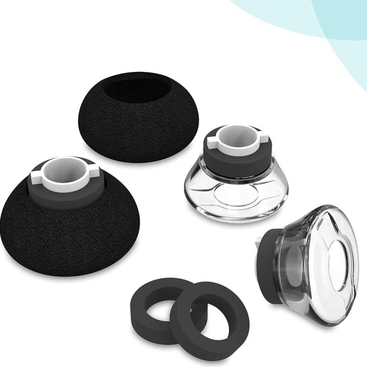 For Plantronics Voyager Legend / 50 / UC XDcase 6pcs / Set Replacement TPU Ear Tips & Sponge Kit, M Size - Transparent