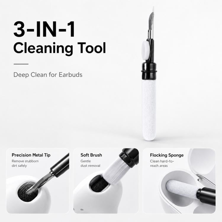 For Plantronics Voyager Legend / 50 / UC XDcase 6pcs / Set Replacement TPU Ear Tips & Sponge Kit, M Size - Transparent