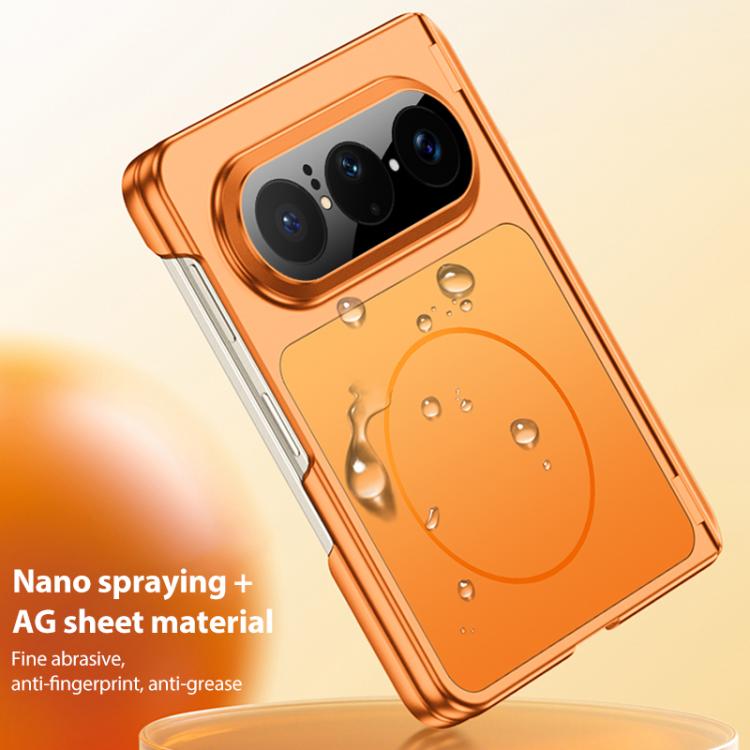 For Huawei Pura X Max GKK Change to 17 Pro Series Dual Center Magnetic Full Coverage Phone Case with Side Cover Holder