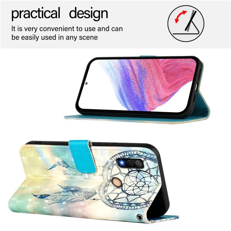 For Fujitsu Arrows We3 3D Painting Horizontal Flip Leather Phone Case