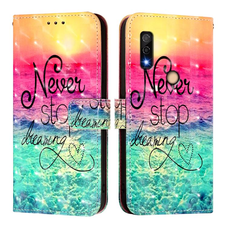 For Fujitsu Arrows We3 3D Painting Horizontal Flip Leather Phone Case