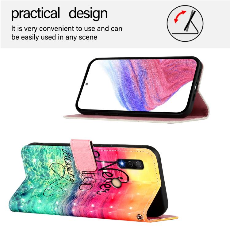 For Fujitsu Arrows We3 3D Painting Horizontal Flip Leather Phone Case