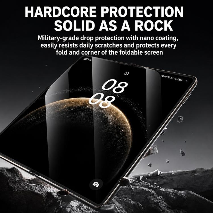 For OPPO Find N5 Foldable Phone Inner Screen HD Soft Protector Hydrogel Film with Positioner