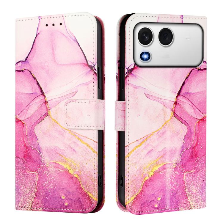 For itel A200 / A200+ 4G PT003 Marble Pattern Flip Leather Phone Case