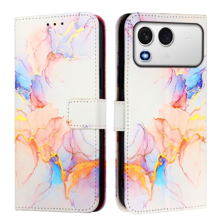 For itel A200 / A200+ 4G PT003 Marble Pattern Flip Leather Phone Case