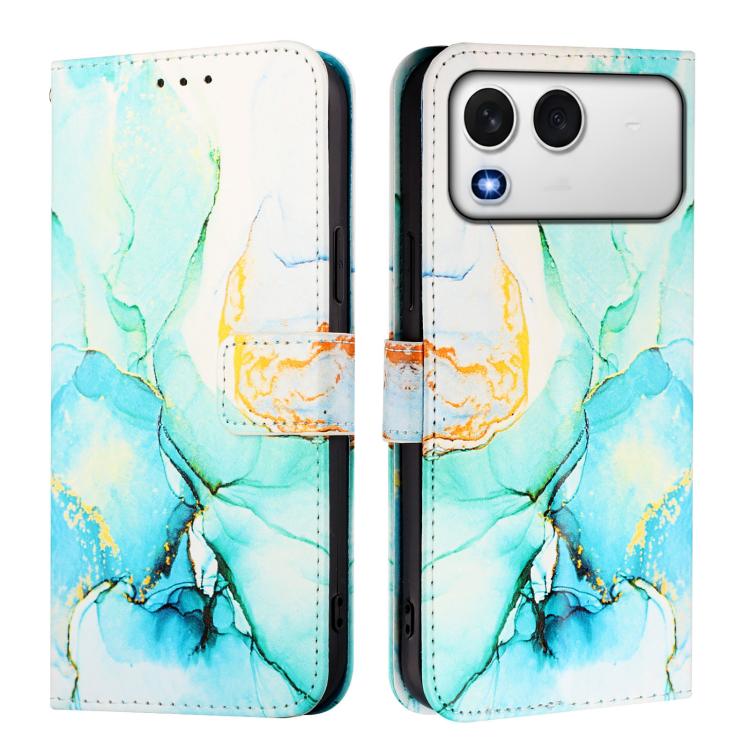 For itel A200 / A200+ 4G PT003 Marble Pattern Flip Leather Phone Case