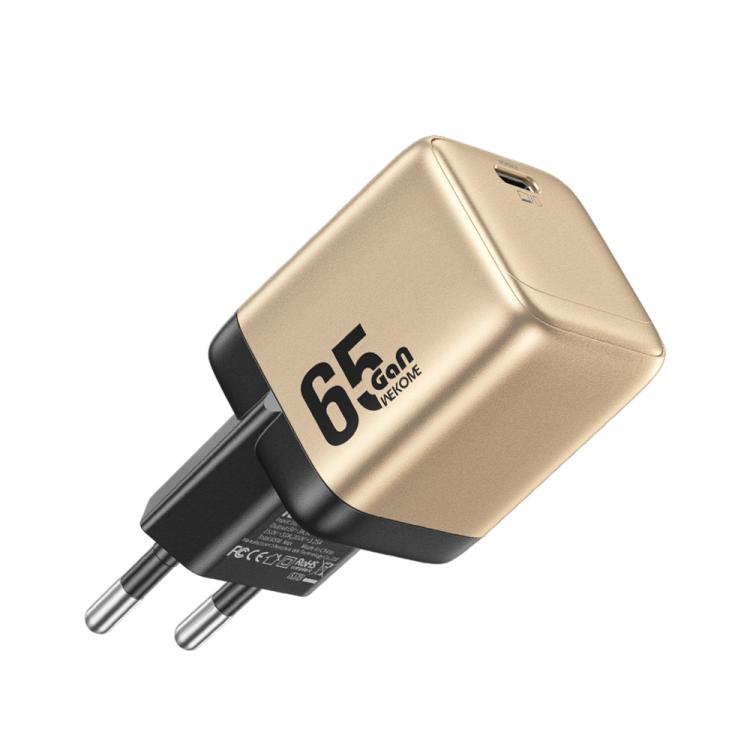 WK WU-09 Cinsuy ??65W Type-C Single Port GaN Charger, Plug Type:EU Plug