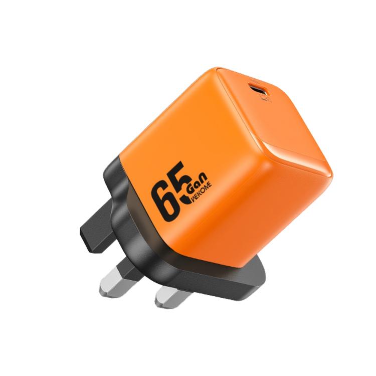 WK WU-09 Cinsuy ??65W Type-C Single Port GaN Charger, Plug Type:UK Plug