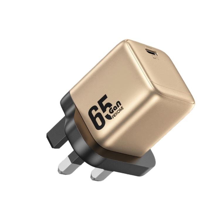 WK WU-09 Cinsuy ??65W Type-C Single Port GaN Charger, Plug Type:UK Plug
