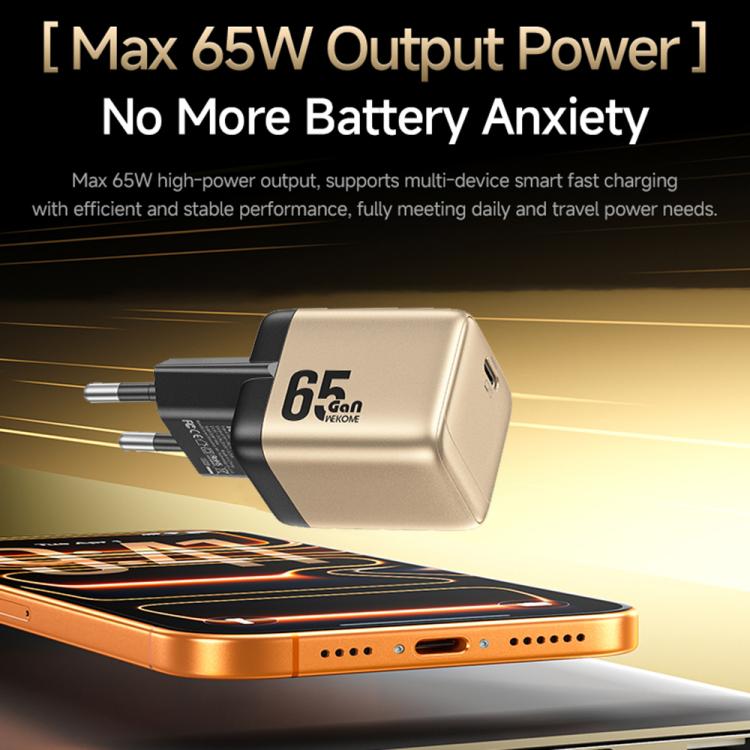 WK WU-09 Cinsuy ??65W Type-C Single Port GaN Charger, Plug Type:UK Plug
