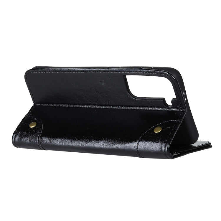 For Samsung Galaxy S30 / S21 Copper Buckle Nappa Texture Horizontal Flip Leather Case with Holder & Card Slots & Wallet