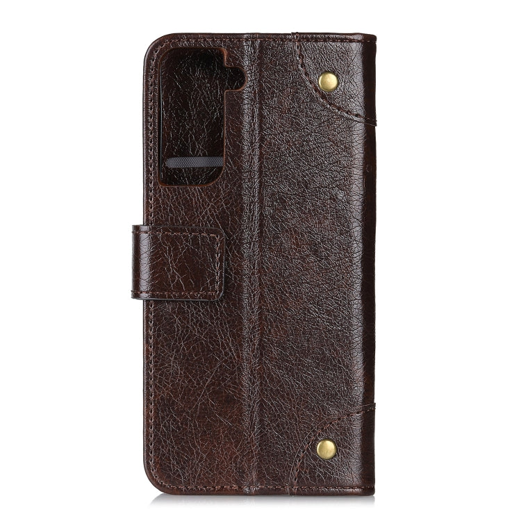 For Samsung Galaxy S30 / S21 Copper Buckle Nappa Texture Horizontal Flip Leather Case with Holder & Card Slots & Wallet