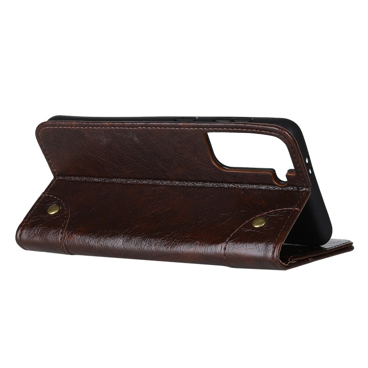 For Samsung Galaxy S30 / S21 Copper Buckle Nappa Texture Horizontal Flip Leather Case with Holder & Card Slots & Wallet