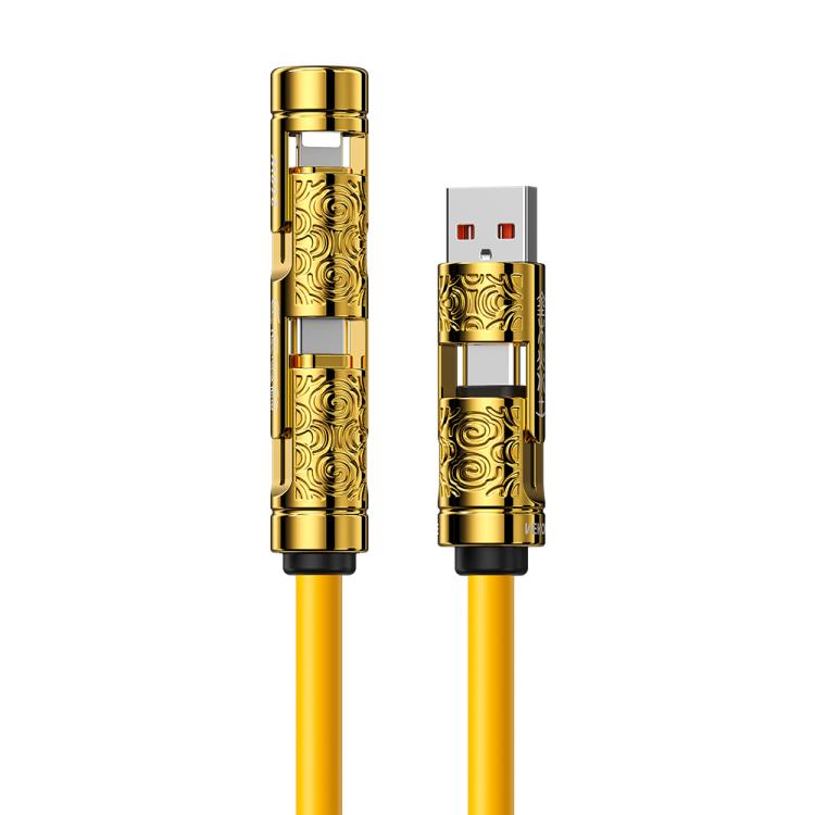 WK WDC-100 Wudao Series USB-A, Type-C to Type-C, 8 Pin 240W 4 in 1 Data Cable, Length:1.5m
