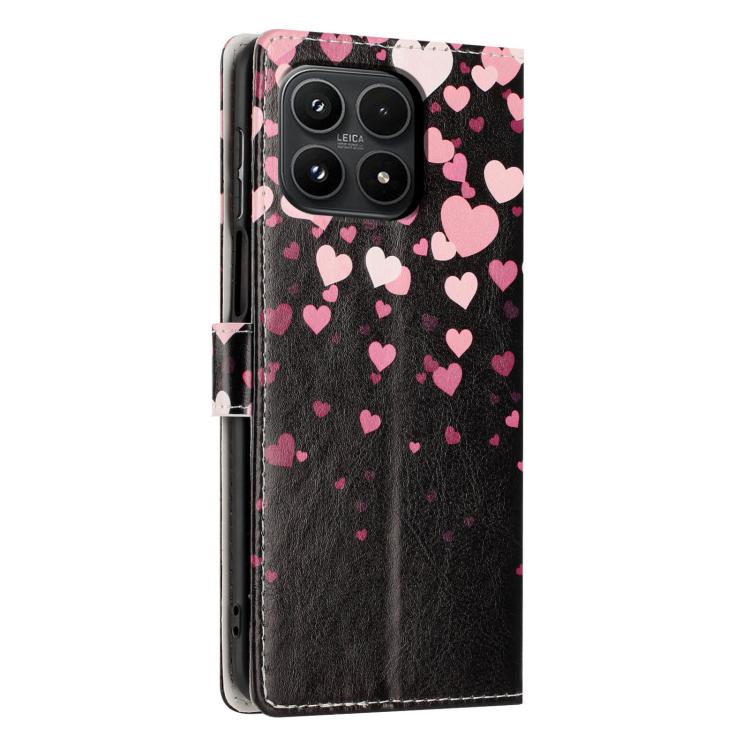 For Xiaomi 17 Colorful Painting Vegan Leather Phone Case with Lanyard