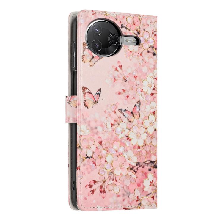 For Xiaomi Poco F7 Pro Colorful Painting Vegan Leather Phone Case with Lanyard