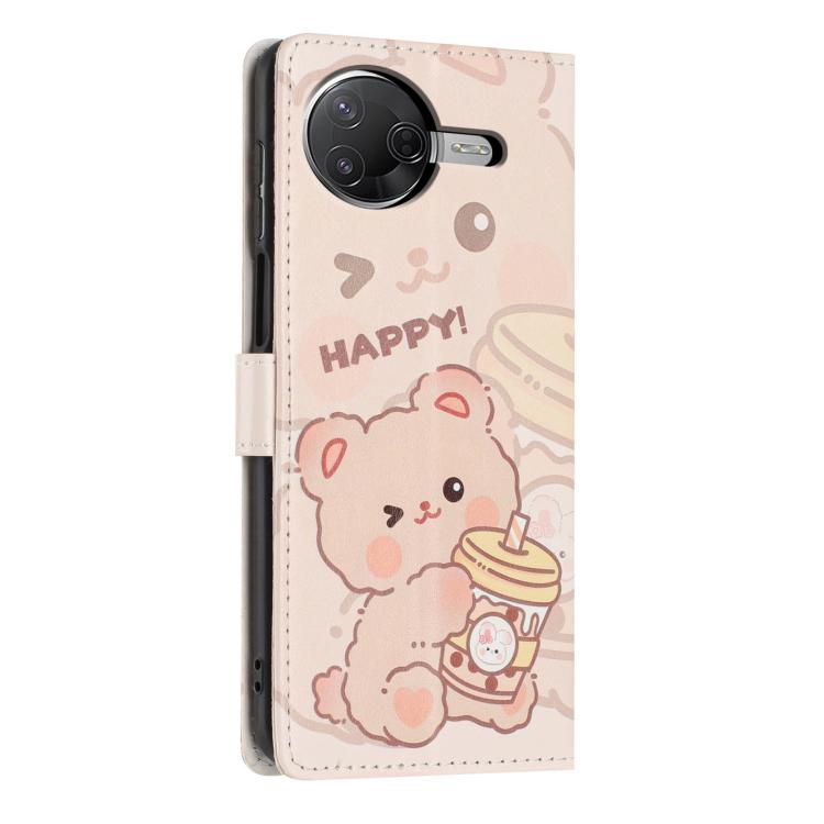 For Xiaomi Poco F7 Pro Colorful Painting Vegan Leather Phone Case with Lanyard