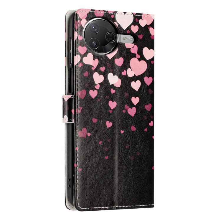 For Xiaomi Poco F7 Pro Colorful Painting Vegan Leather Phone Case with Lanyard