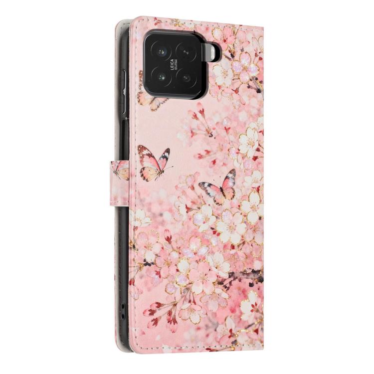 For Xiaomi 15 Pro Colorful Painting Vegan Leather Phone Case with Lanyard