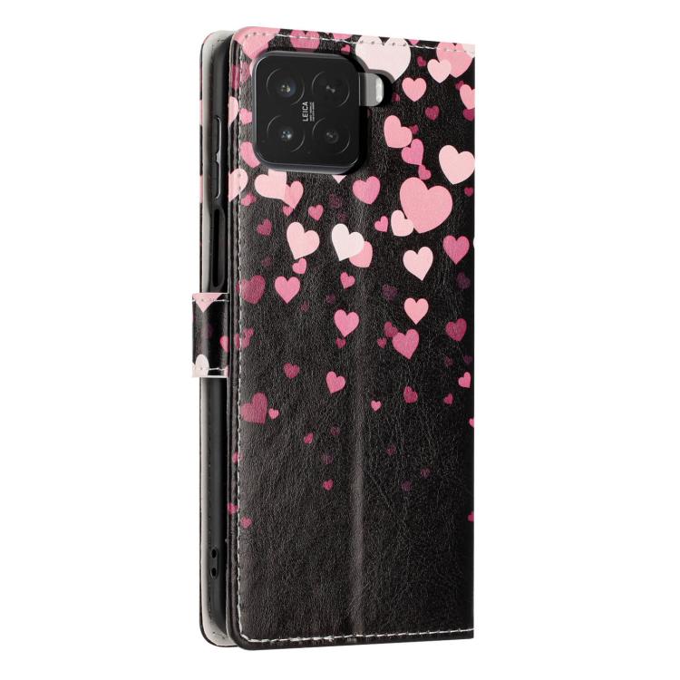 For Xiaomi 15 Pro Colorful Painting Vegan Leather Phone Case with Lanyard
