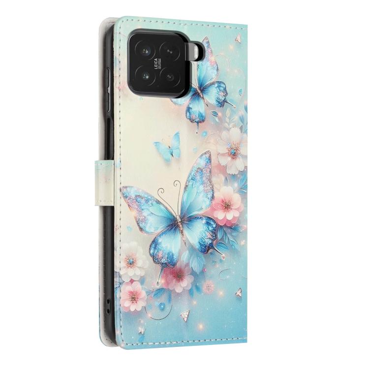 For Xiaomi 15 Colorful Painting Vegan Leather Phone Case with Lanyard
