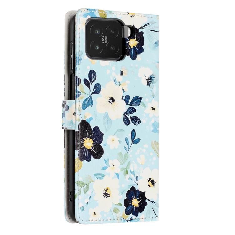 For Xiaomi 15 Colorful Painting Vegan Leather Phone Case with Lanyard
