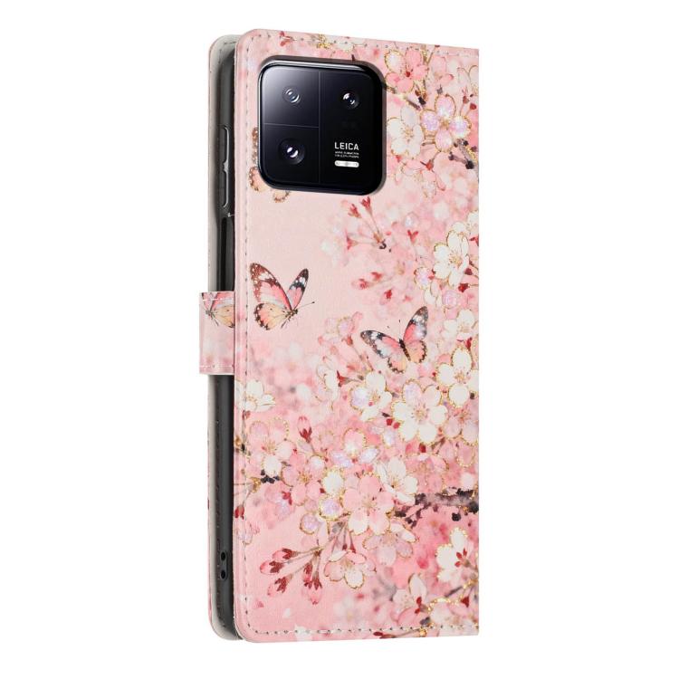 For Xiaomi 13 Pro Colorful Painting Vegan Leather Phone Case with Lanyard