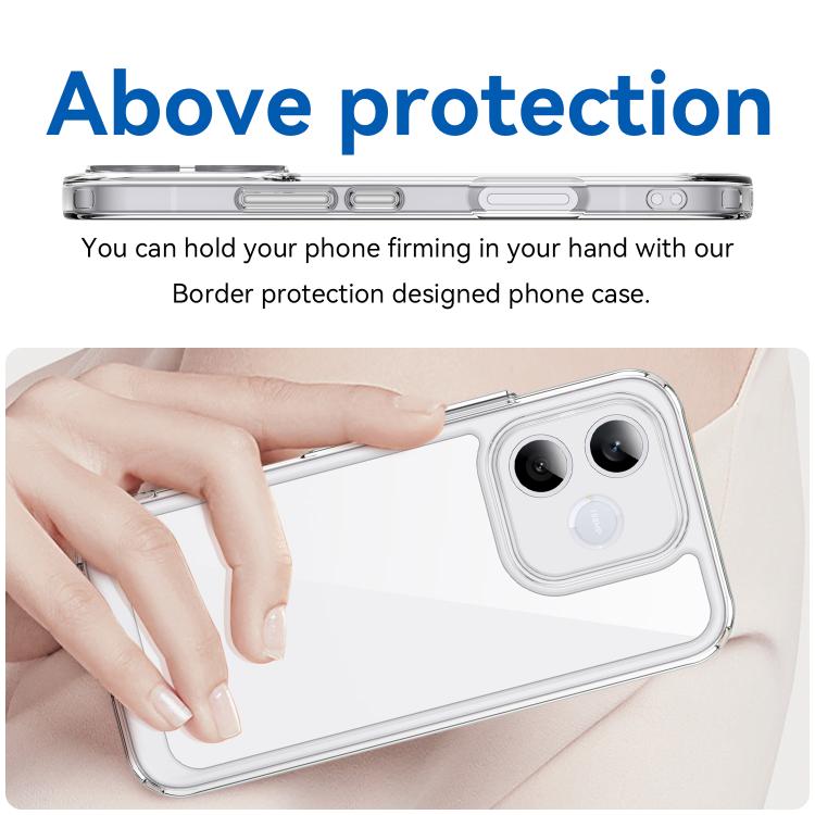 For Honor 600 Lite Global WANLONFENG Electroplated Buttons TPU Acrylic Phone Case with Screen Protector