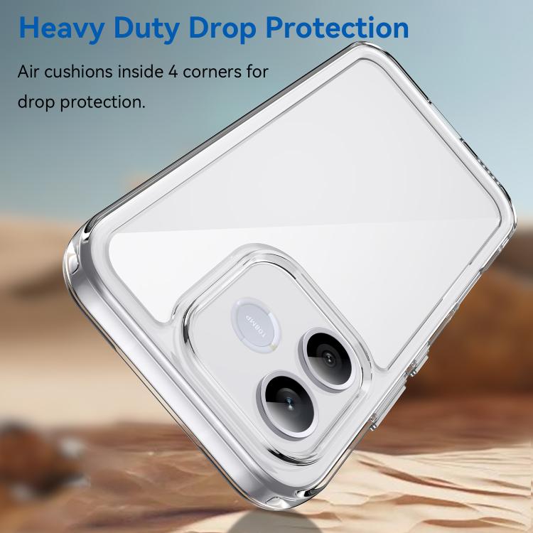 For Honor 600 Lite Global WANLONFENG Electroplated Buttons TPU Acrylic Phone Case with Screen Protector