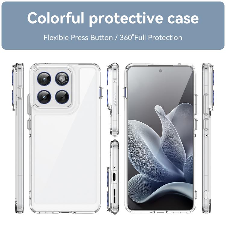 For Motorola Edge 70 5G WANLONFENG Electroplated Buttons TPU Acrylic Phone Case with Screen Protector