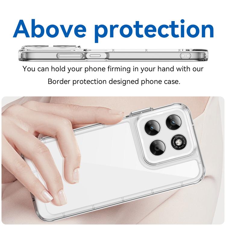 For Motorola Moto G67 / G77 5G WANLONFENG Electroplated Buttons TPU Acrylic Phone Case with Screen Protector