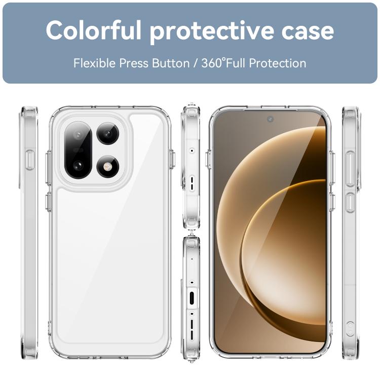 For OnePlus 15 5G WANLONFENG Electroplated Buttons TPU Acrylic Phone Case with Screen Protector