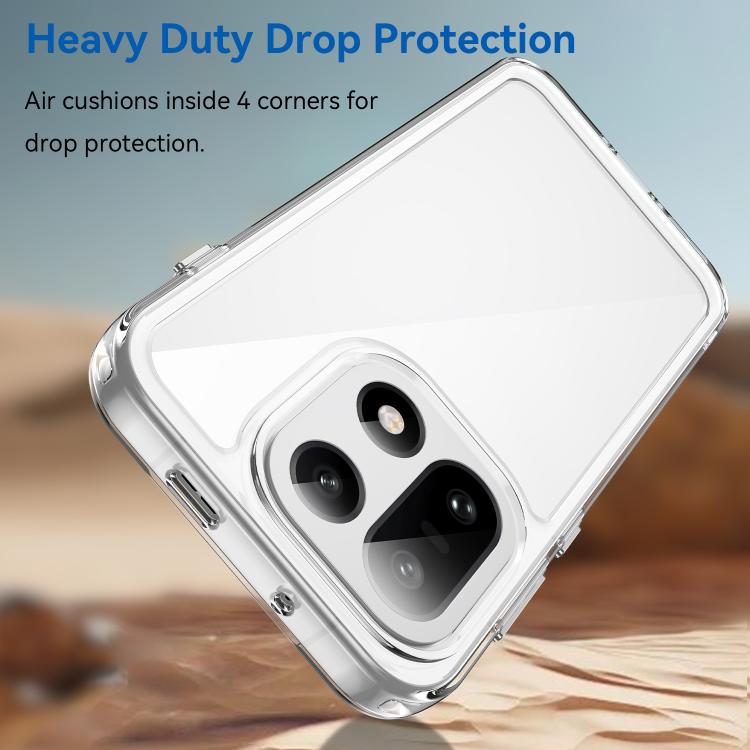 For OnePlus 15 5G WANLONFENG Electroplated Buttons TPU Acrylic Phone Case with Screen Protector
