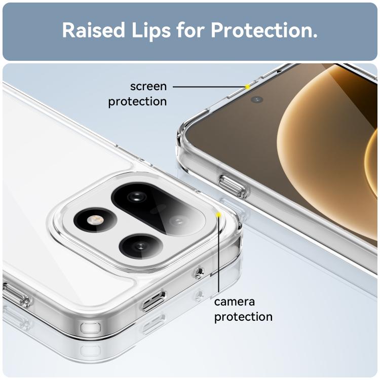 For OnePlus 15 5G WANLONFENG Electroplated Buttons TPU Acrylic Phone Case with Screen Protector